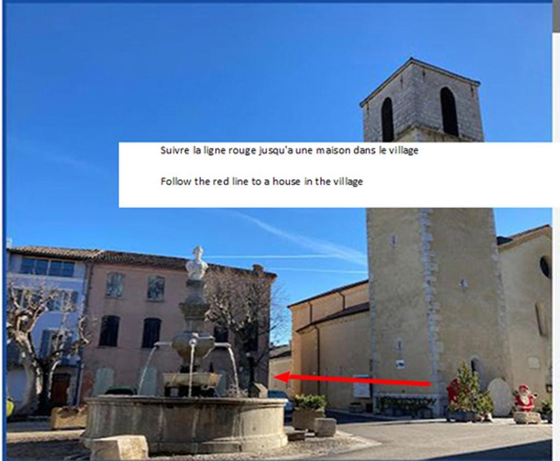 Une Maison Dans Le Village Ribiers Bagian luar foto